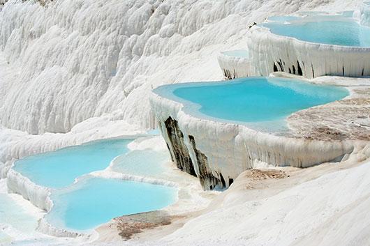 Pamukkale basins Turkey